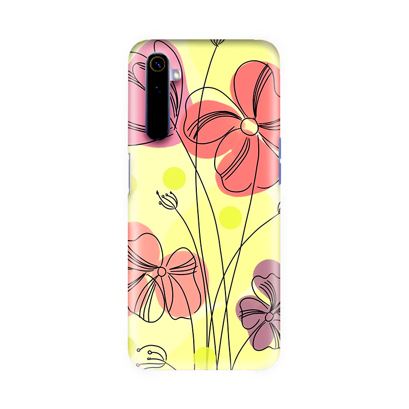 realme 6 pro 21 Yellow Flower For Realme 6 Pro Back cover
