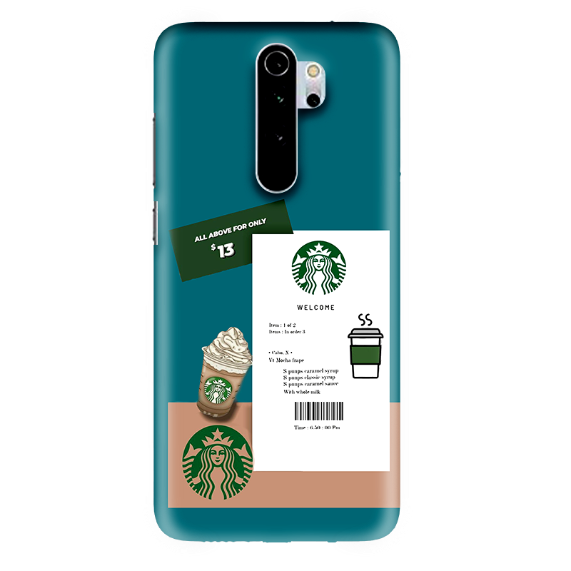 mi note 8pro 39 Spkases Starbucks Mi Note 8 Pro Back cover