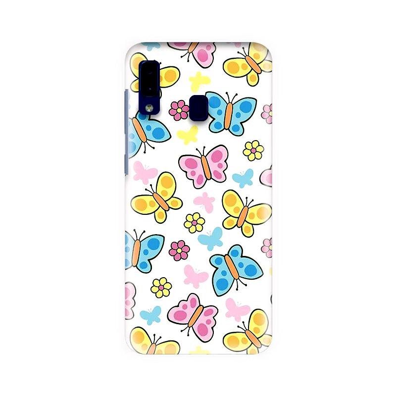 samsung a20 36 Colorfull Butterfly Design Samsung A20 Back cover