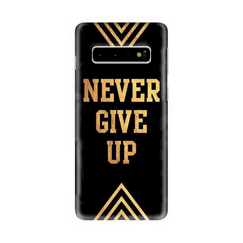 samsung s10 plus 19 Never Give Up Design Samsung S10 Plus Back cover