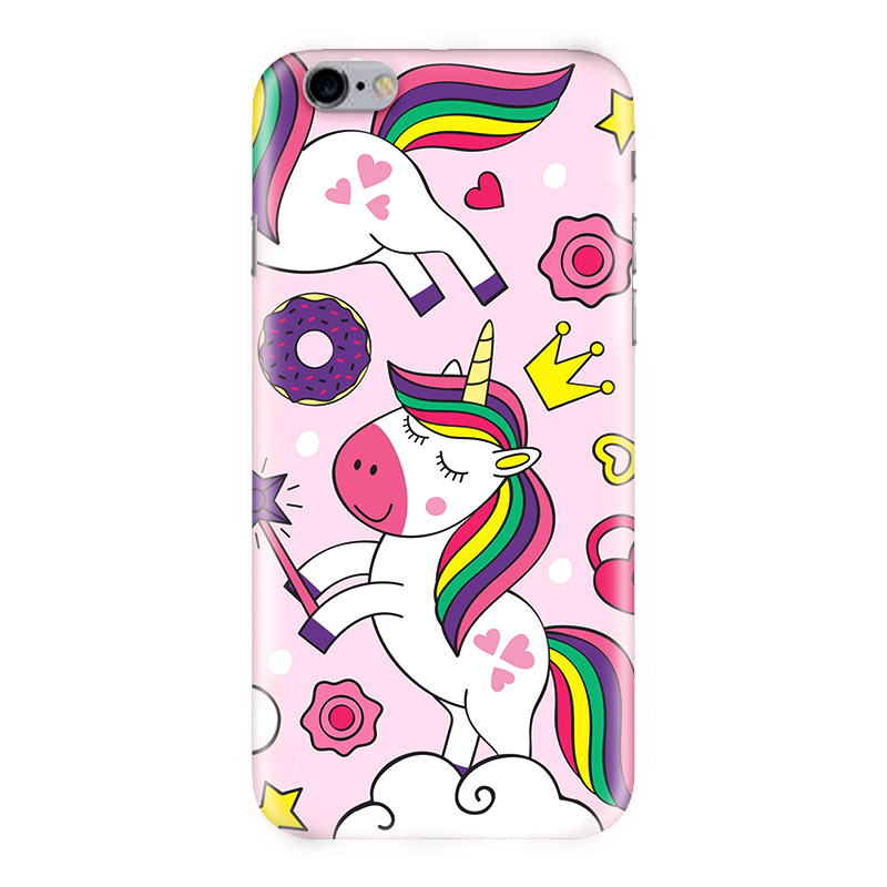 I PHONE 6 2 Seamless pattern with beautiful little unicorns I Phone 6 Back cover